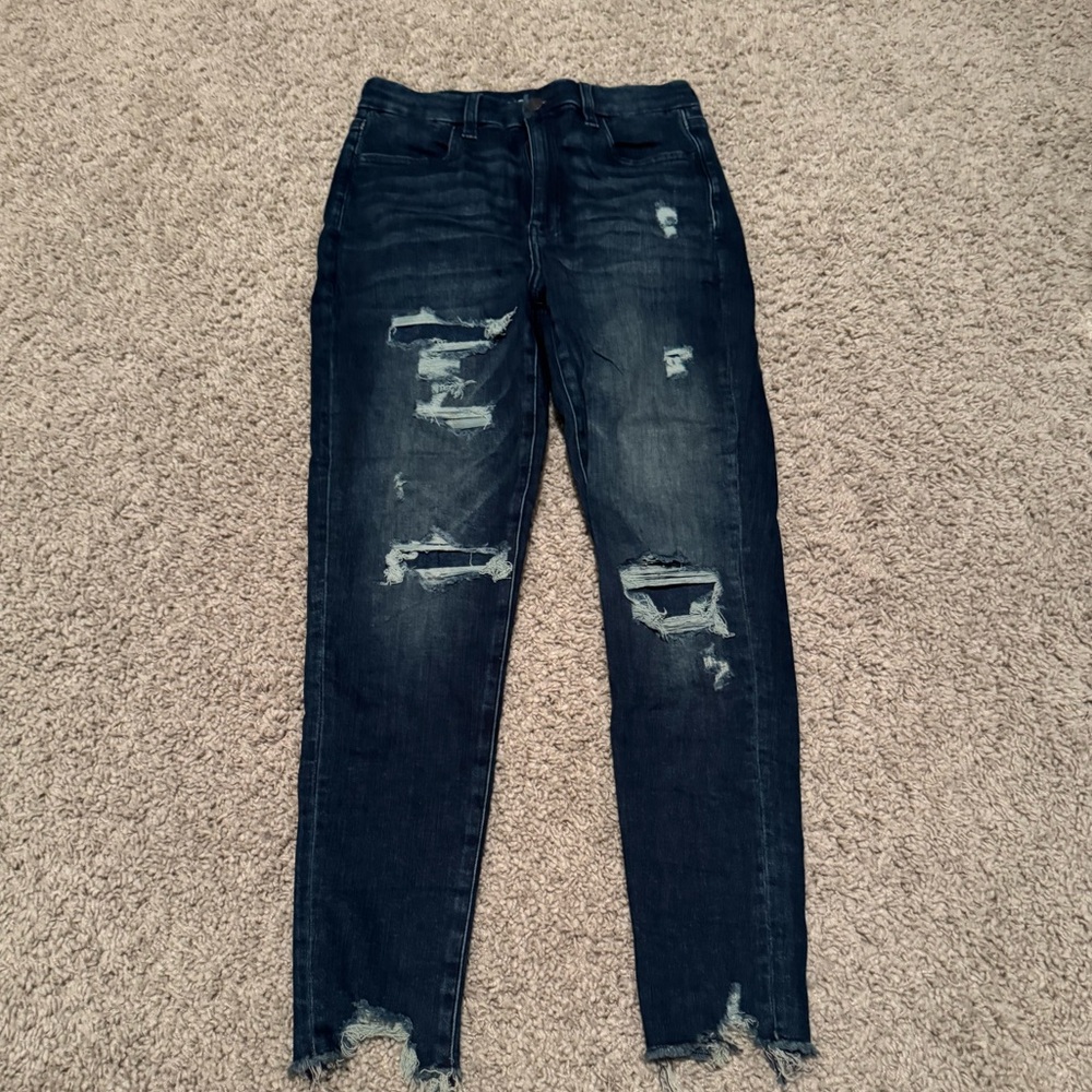American Eagle Next Level Stretch distressed skinny short length jeans
